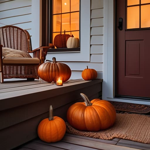 Cozy fall porch lighting, Bringing the Glow Home.