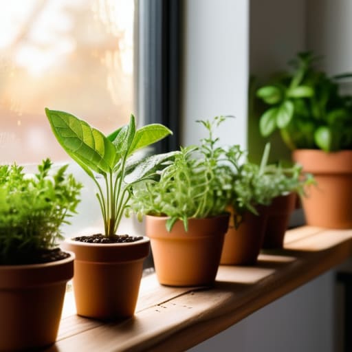 Indoor herb garden: From Windowsill to Table.