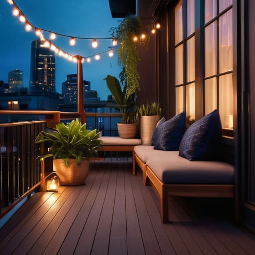 Layer Your Lighting with warm string lights.