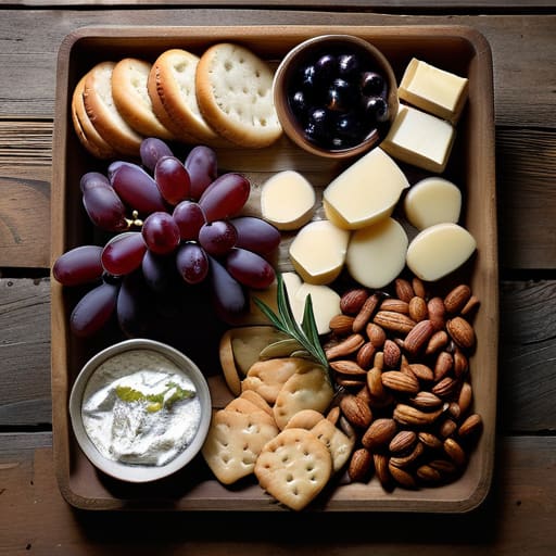 Delicious charcuterie board, The Final Spread.