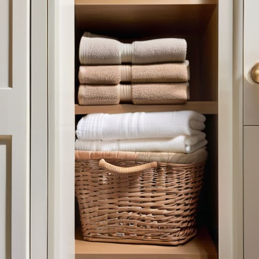 Organized linen closet: The Finish Line.
