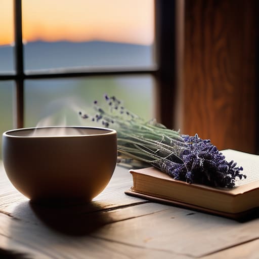 Performing a calming evening tea ritual.