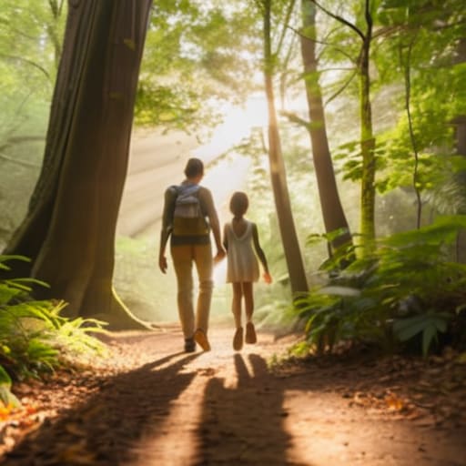 Establishing healthy family walking routines.