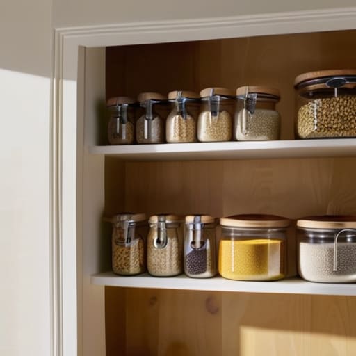 Healthy pantry organization ideas for kitchens.