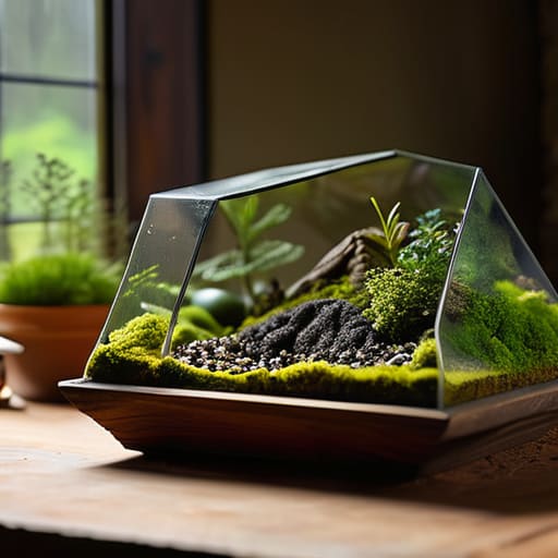 Steps for making terrariums in glass.