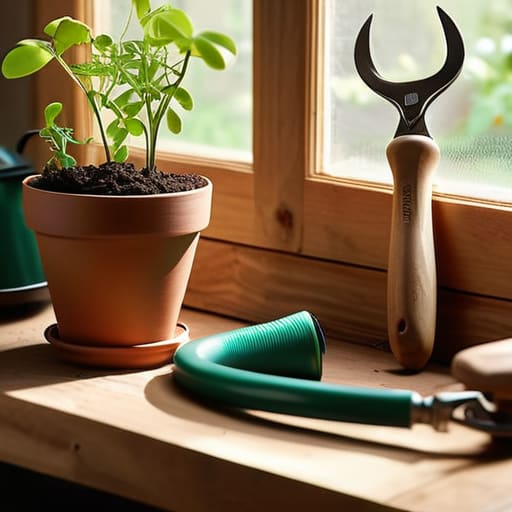 Essential spring gardening tools for planting.
